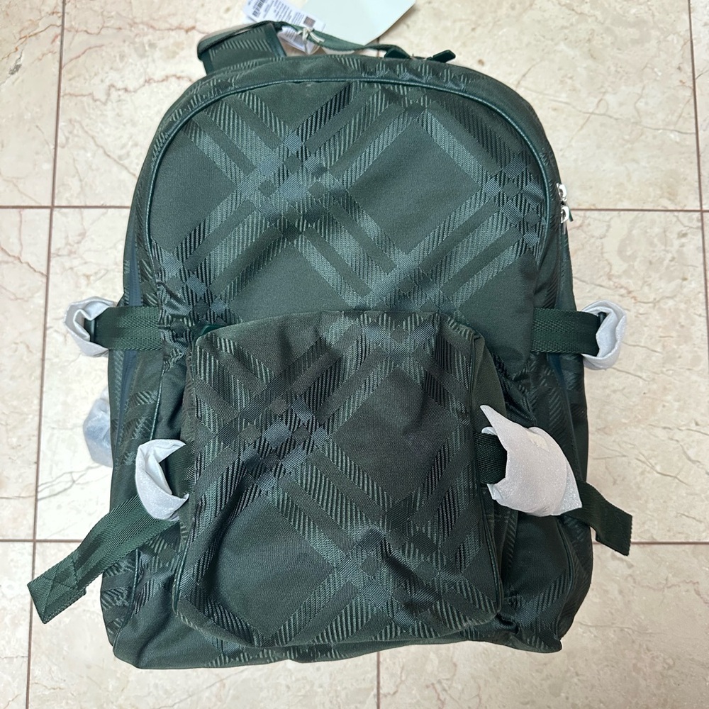 Burberry Green Backpack Durable Utility Design - image 1